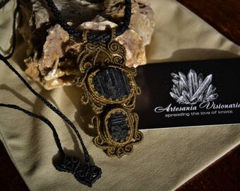 Black tourmaline necklace