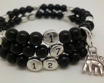 Nursing treasure black Obsidian bracelet