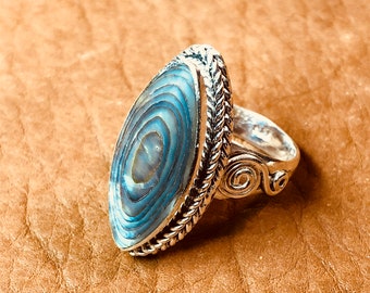 Abalone & Sterling Ring