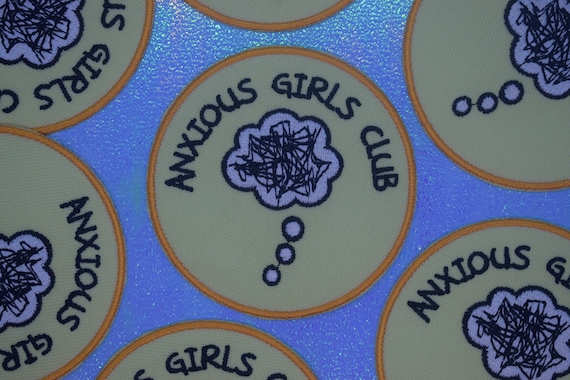 Anxious Girls Club Iron on Patch