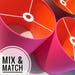 Mix & Match Cerise lampshade With a Choice Of 28 Lining Colours