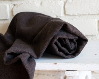 Dark Brown Herringbone Flannel Baby Blanket - Receiving Blanket - Crib Blanket - Nursing Blanket - Baby Shower Gift under 30