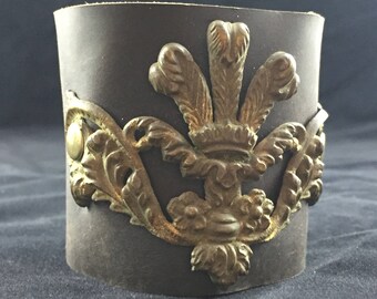 Antique Hardware Leather Bracelet
