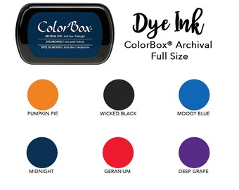 Archival Dye Ink Pad for Stamps, ColorBox Stamp Pad, Pick Your Color