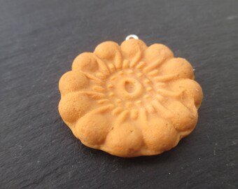 1 pendant biscuit porcelain cold 3.8 cm