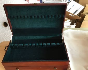 Silverware Chest with Extra Drawer ~ extra large ~ Hold 16 knives