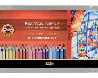 KOH I NOOR Polycolor colored pencil set 72 48 36 crayons 3827 3826 3825 for artist drawing