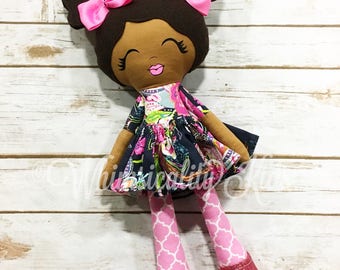 Custom Handmade Doll - Handmade Doll- Lovey Doll - Girl Gift - Cloth Doll - Fabric Doll - Dress up doll - Nursery Decor - diverse dolls