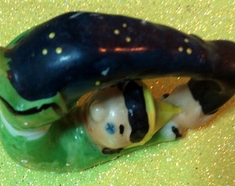 Vintage Tumbling Clown Pixie Elf Figurine