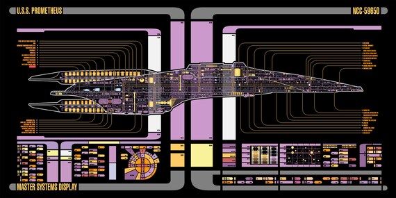 USS Prometheus Master Systems Display voyager schematics 