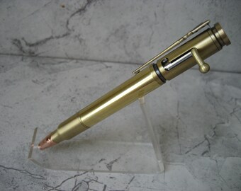 Bolt Action .30 Caliber Replica Pen (Brass)