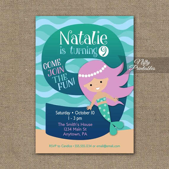 9Th Birthday Invitations 6