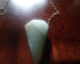 AQUAMARINE DOWSING PENDULUM- Wiccan/Pagan/Divination