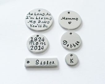 Add On A Handstamped Charm to your order
