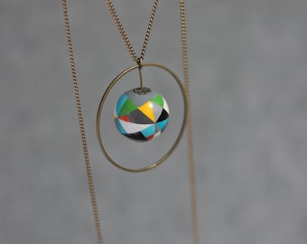 Geometric triangle necklace