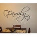 Family Vinyl Decal quote sign Sticker wall Where life