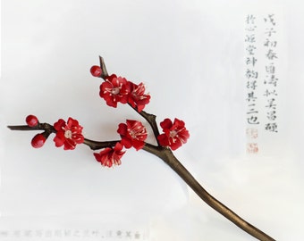 Chinese style Hair stick,wood hair stick,flower hair stick,plum blossom