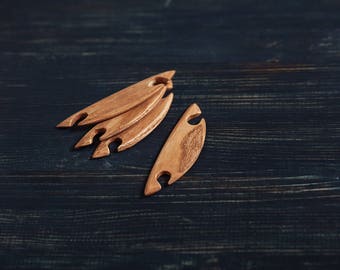 Small weaving shuttle, eco ash-tree with natural tung oil