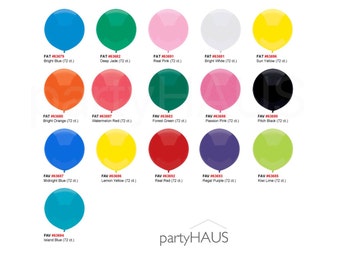 18" Round Balloons, Pkg 6, Really round not Oval, New!!!Latex, 18 Inch, Latex Balloons, round latex balloons, round, balloons, pomegranate