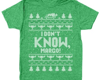 I Don't Know Margo Funny Christmas Vacation Shitter Was Full Men's Tri-Blend T-Shirt DT1650