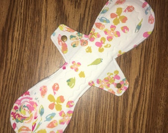 14 inch Super Heavy Reusable Cloth Pad - Floral