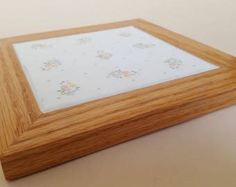 Oak and Ceramic tile Trivet