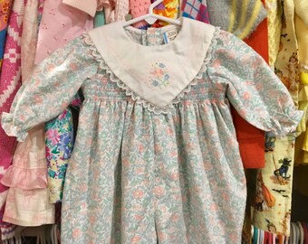Smocked Baby Romper 6/9 Months