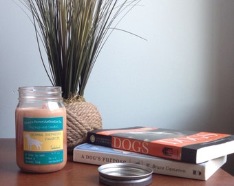 Scented Candle, Sandalwood Soy Candle, Dog Lover Gift, Gift for Her, Gift for Him, Dog Candle, German Shepherds Favorite Soy Candle 16oz Jar