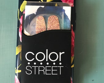 Color Street cell phone wallet, business card holder, stick on wallet