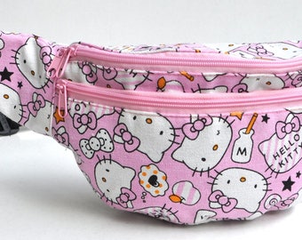 Fanny Pack Hello Kitty hip bag,bum bag,waist bag,belt bag,hip pouch,bags & purses festival bag, concertsbag, festival bag ,camping bag