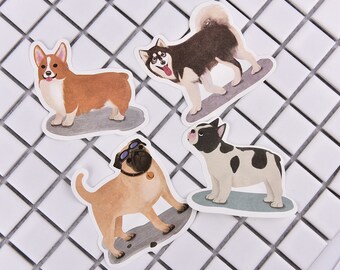 Dog Sticky Notes French Bulldog sticky notes Pug post its, dog notepad, animal paper, Corgi post its, Pug sticky note, Corgi sticky notes
