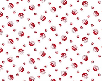 Polka Dot Fabric, Shaded Dot, Tossed Balls - Jolene, Blank Quilting 428 08 Red - Priced by Half yard