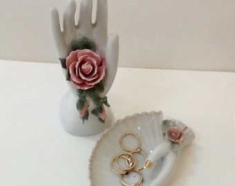 Vintage Porcelain Hands / Home Decor / Jewerly Holders / Collectible / Victorian / Retro / Knicknacks / Mid Century / Kitsch