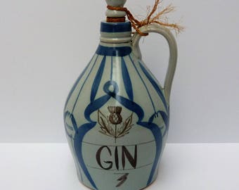 Ceramic gin jug - Buchan pottery - Portobello, Scotland