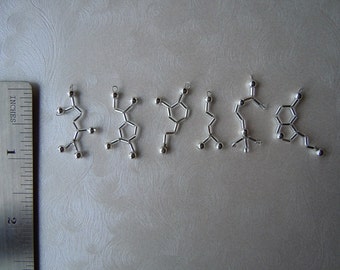 Biolojewelry -Pick ONE Mini Neurotransmitter Pendant