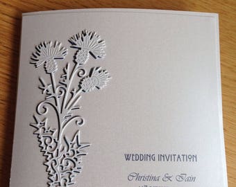 Scottish thistle invite