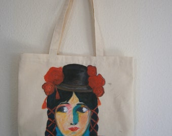 "Latina" linen canvas tote bag