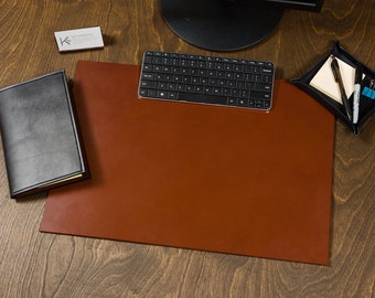 leather desk blotter