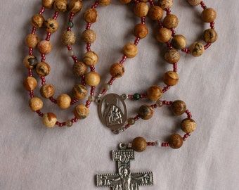 Catholic Rosary San Damiano Crucifix, St. Francis Crucifix