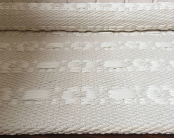 Ivory beige cream scandinavian area runner rugs, cotton nursery rug, kitchen washable area rug, handwoven contemporary modern rag rug.