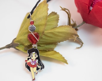 Sailor Mars Necklace / Sailor Moon Chibi / Sailor Moon Locket / Anime / Accessories / Usagi / Luna / Sailor Scouts / Mercury / Venus / Pluto