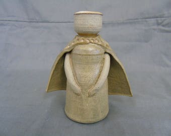 studio pottery candle holder