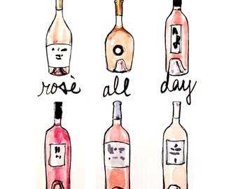 Bar Cart Art: Rosé All Day