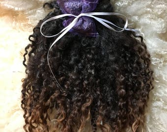 Teeswater Lamb Locks, Black 11”