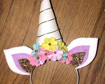 Unicorn flower crown | Etsy