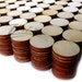 200 1" x 1/8" Wooden Circles Natural Craft Disc Flat Hardwood Shape Date Board Shapes Jewelry Pendant USA MADE Laser Cut!