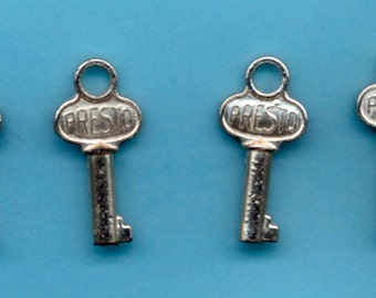 4 Tiny Skeleton Keys - Presto - Assemblage, Mixed Media, Pendant, Charm