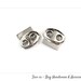 Double Cord locks - Nickel Cord Lock - Cord Lock (PACK OF 2) - Bag hardware - Sew cc bag hardware & accessories