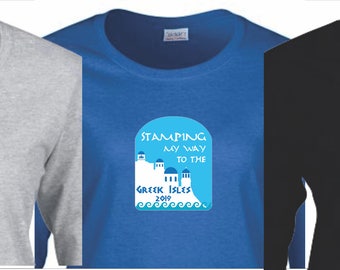 Greek Isles Goal Tee- 3 Colors, LS with Glitter Print!