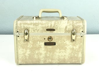 Vintage Samsonite Train Case / Small Suitcase / Samsonite Luggage / Cosmetic Case / Makeup Case / Vintage Suitcase / Samsonite Suitcase